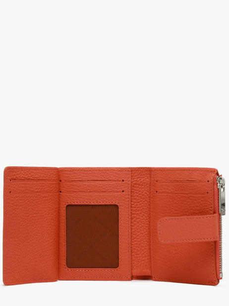 Kaarthouder Met Portemonnee Leder Nathan baume Oranje original n 102N ander zicht 2